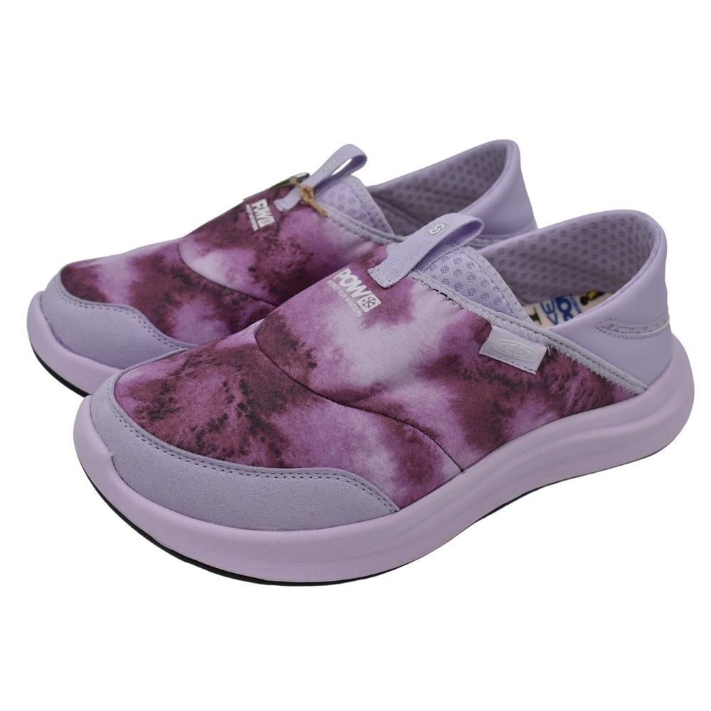 KEEN Women 9 POW Alpine Start Slip On Purple Tie Dye Comfort Sneakers Shoes